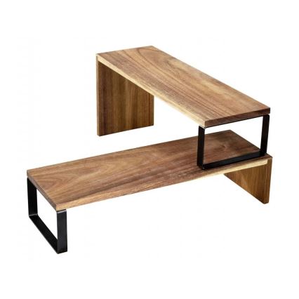 WENKO 55097100-Полица BLACK OUTDOOR KITCHEN 36x16 cm кафява/черна