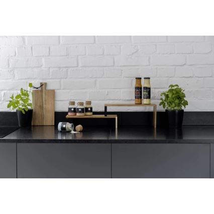 WENKO 55097100-Полица BLACK OUTDOOR KITCHEN 36x16 cm кафява/черна