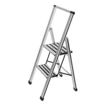 WENKO 601011100 - Стълба ALU-DESIGN 44x101 cm сребриста/черна