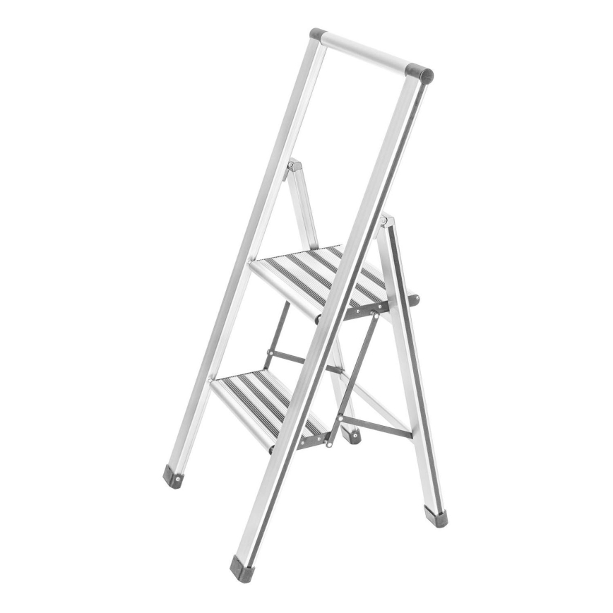 WENKO 601015100 - Стълба ALU-DESIGN 44x101 cm бяла/сива