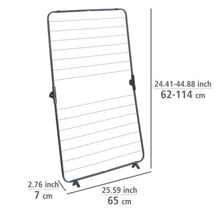 WENKO 63003100 - Сушилник за дрехи CHAMPION 65x114 cm черен