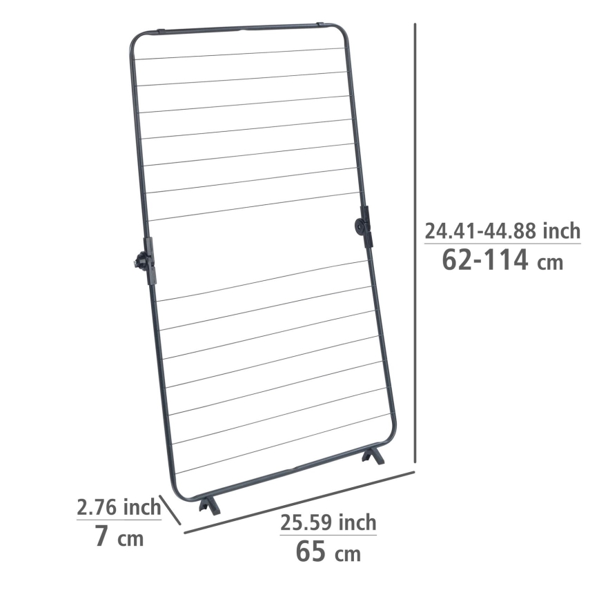 WENKO 63003100 - Сушилник за дрехи CHAMPION 65x114 cm черен