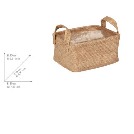 WENKO 64470100 - Кошница JUNA 20x15 см, кафява