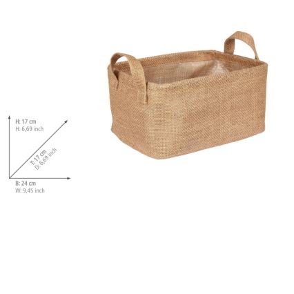 WENKO 64471100 - Кошница JUNA 24x17 см кафява