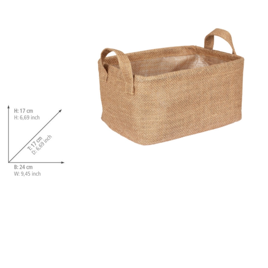 WENKO 64471100 - Кошница JUNA 24x17 см кафява
