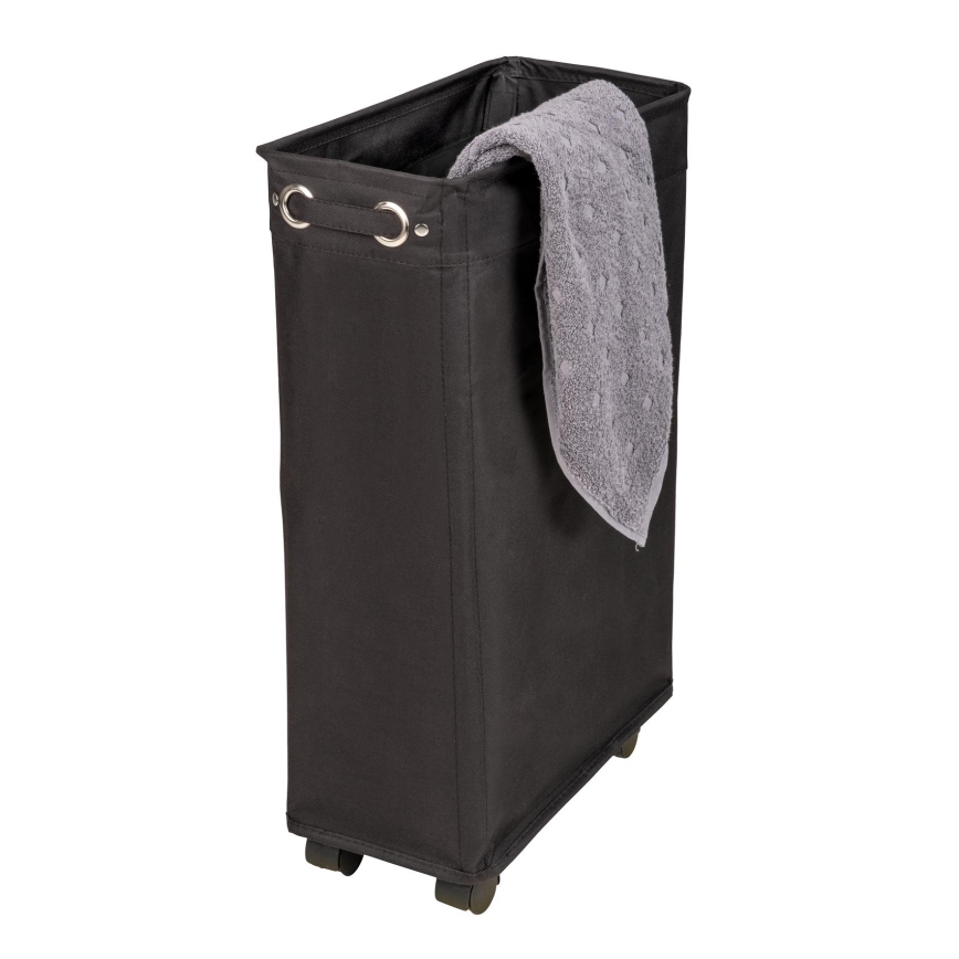 WENKO 69737800 - Кош за пране CORNO 18,5x60 cm черен