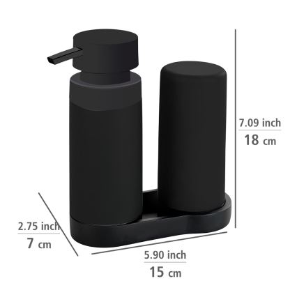 WENKO 69753800 - Органайзер EASY SQUEEZ-E 15x18 см черен