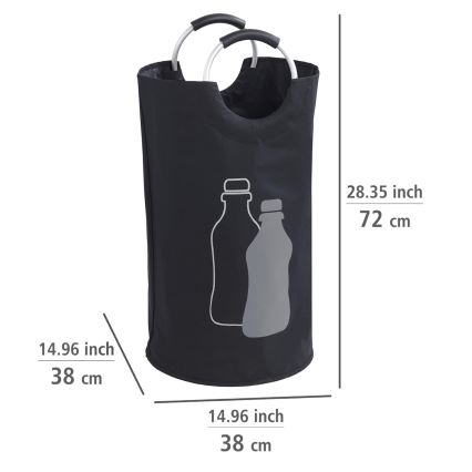 WENKO 69767800 - Чанта JUMBO 38x72 cm черна