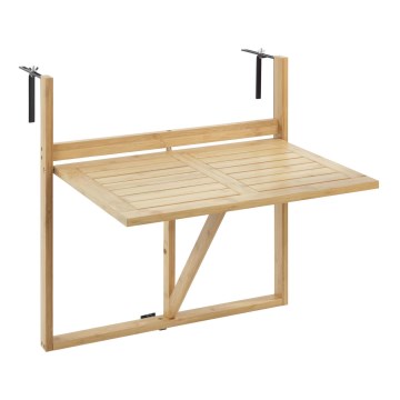 WENKO 69806800 - Маса WAIKIKI 64x65 см бяла/кафява