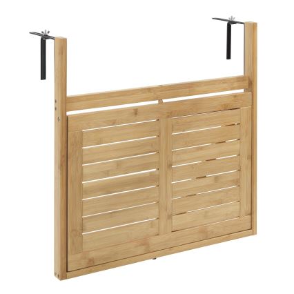 WENKO 69806800 - Маса WAIKIKI 64x65 см бяла/кафява