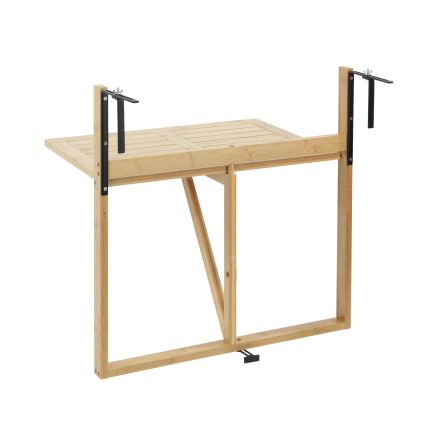 WENKO 69806800 - Маса WAIKIKI 64x65 см бяла/кафява