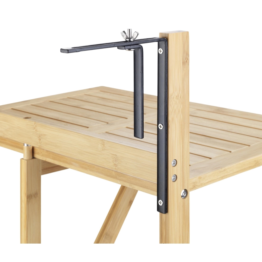 WENKO 69806800 - Маса WAIKIKI 64x65 см бяла/кафява