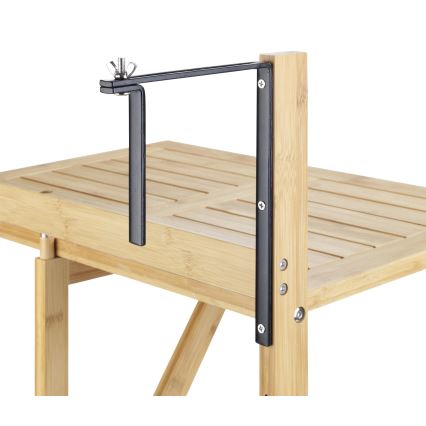 WENKO 69806800 - Маса WAIKIKI 64x65 см бяла/кафява