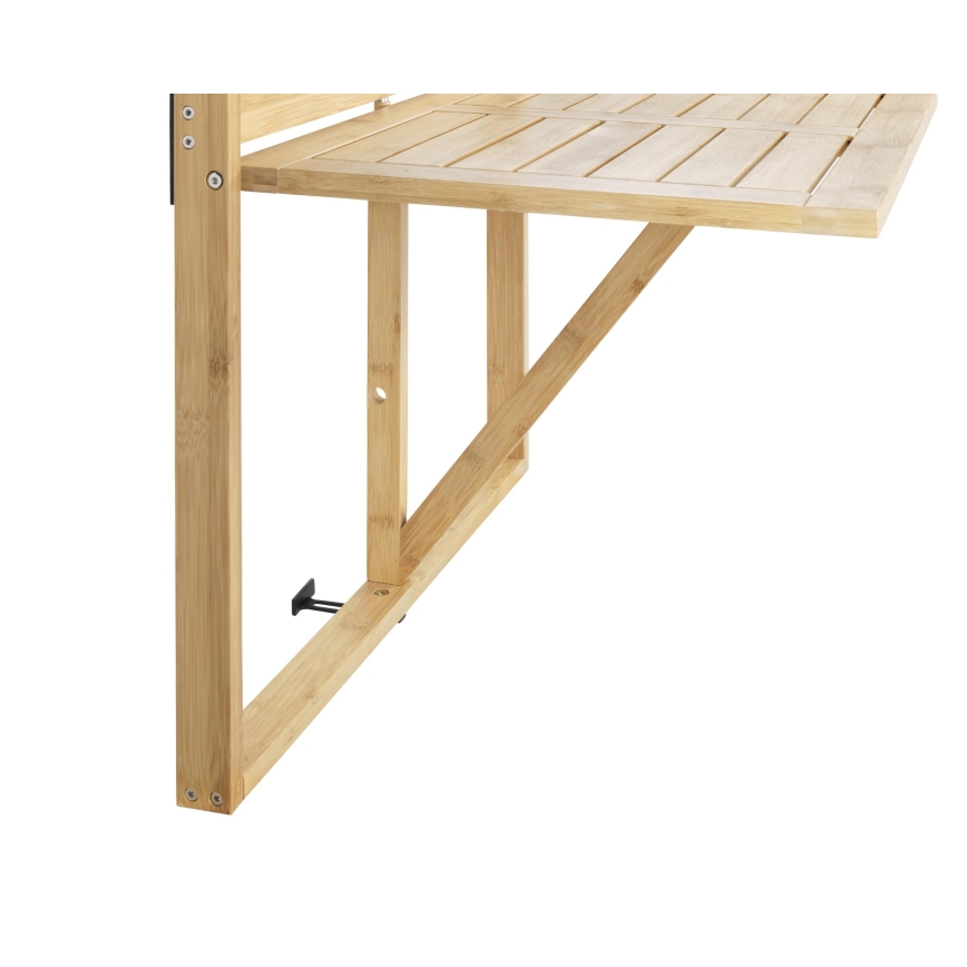 WENKO 69806800 - Маса WAIKIKI 64x65 см бяла/кафява