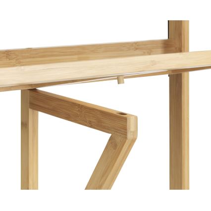 WENKO 69806800 - Маса WAIKIKI 64x65 см бяла/кафява