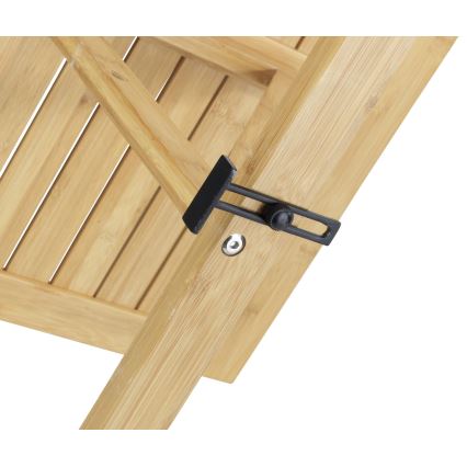 WENKO 69806800 - Маса WAIKIKI 64x65 см бяла/кафява