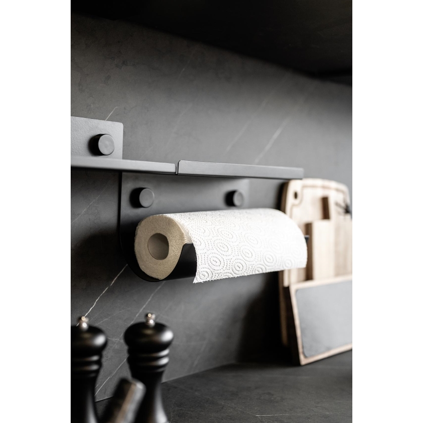 WENKO 71144800 - Държач за ролка JET 30x15 cm черен