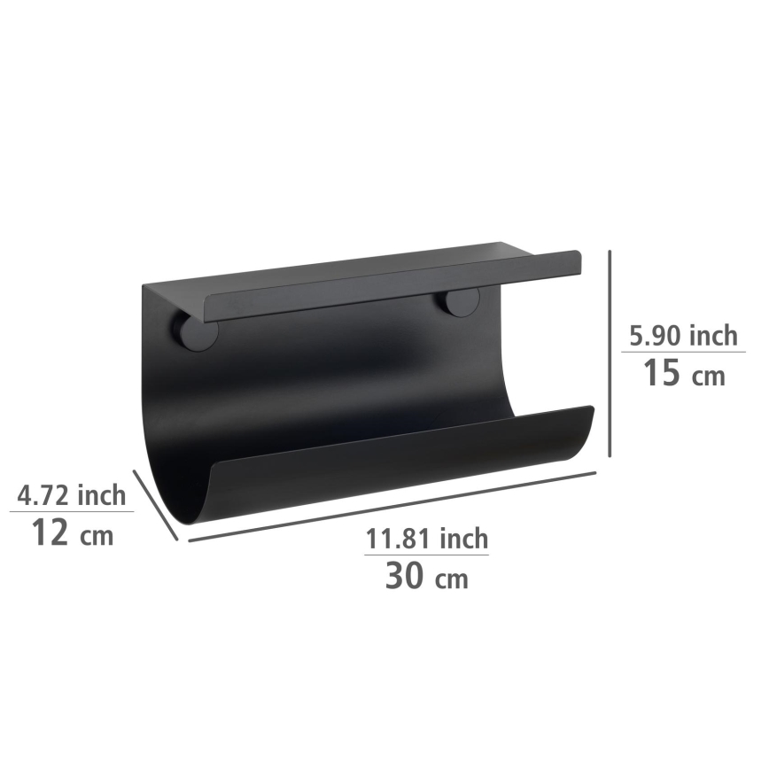 WENKO 71144800 - Държач за ролка JET 30x15 cm черен