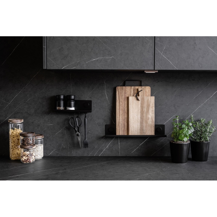 WENKO 71146800 - Бурканчета за подправки JET 40x7,5 cm черни