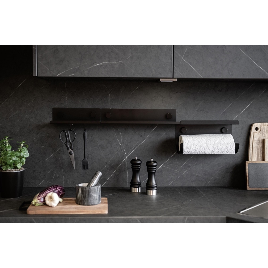 WENKO 71147800 - Полица JET 25x7,5 cm черна