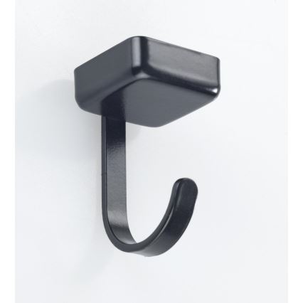 WENKO 71149800 - Закачалки JET 2,2x3,9 cm черно/сребристо