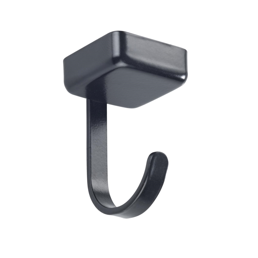 WENKO 71149800 - Закачалки JET 2,2x3,9 cm черно/сребристо