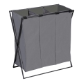 WENKO 71297800 - Кош за пране TRIO 69x76 cm сив/черен