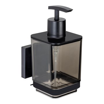 WENKO 71444800 - Дозатор за сапун VACUUM-LOC QUADRO ED 7,5x16 cm черен