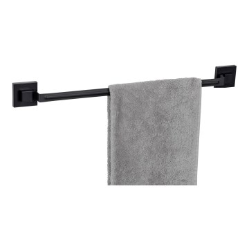 WENKO 71445800 - Релса за кърпи VACUUM-LOC QUADRO ED 60,5x6 cm черна