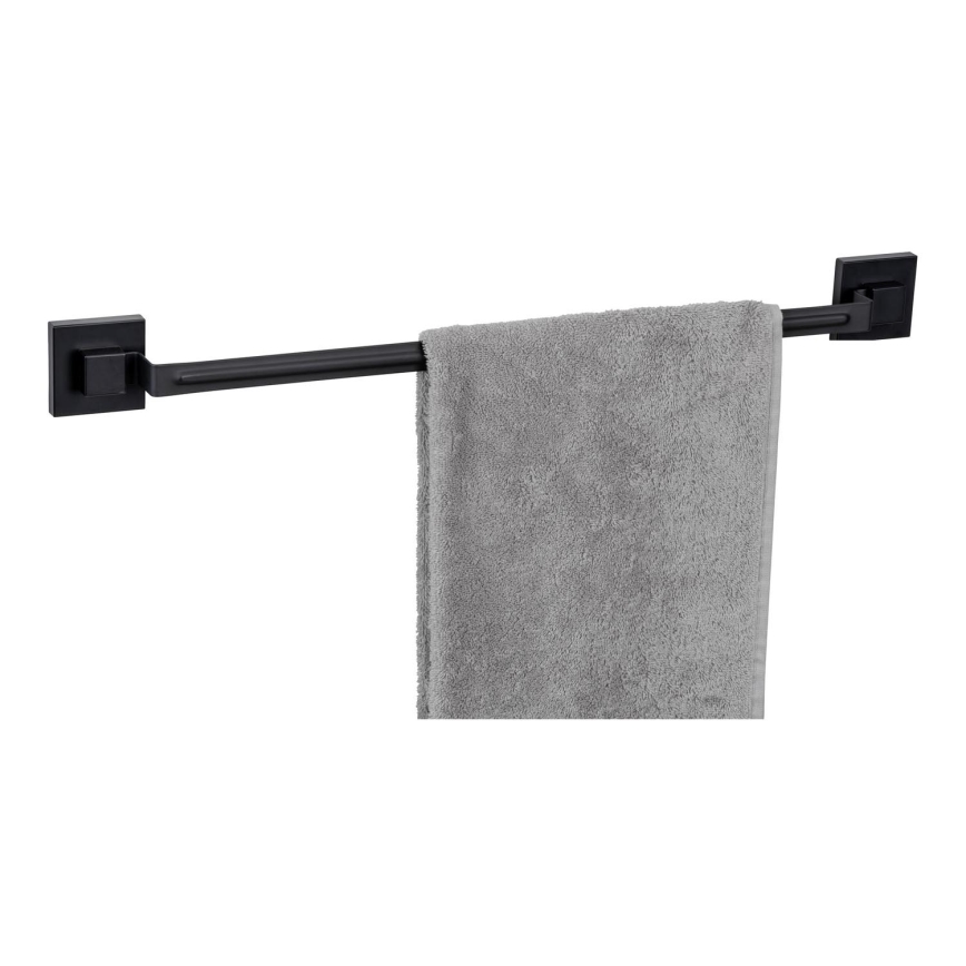 WENKO 71445800 - Релса за кърпи VACUUM-LOC QUADRO ED 60,5x6 cm черна