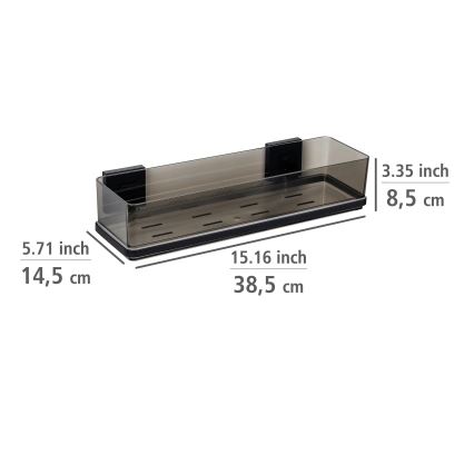 WENKO 71446800 - Рафт VACUUM-LOC QUADRO ED 38,5x14,5 cm черен