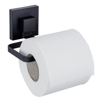 WENKO 71447800 - Държач за тоалетна хартия VACUUM-LOC QUADRO ED 14x11 cm черен