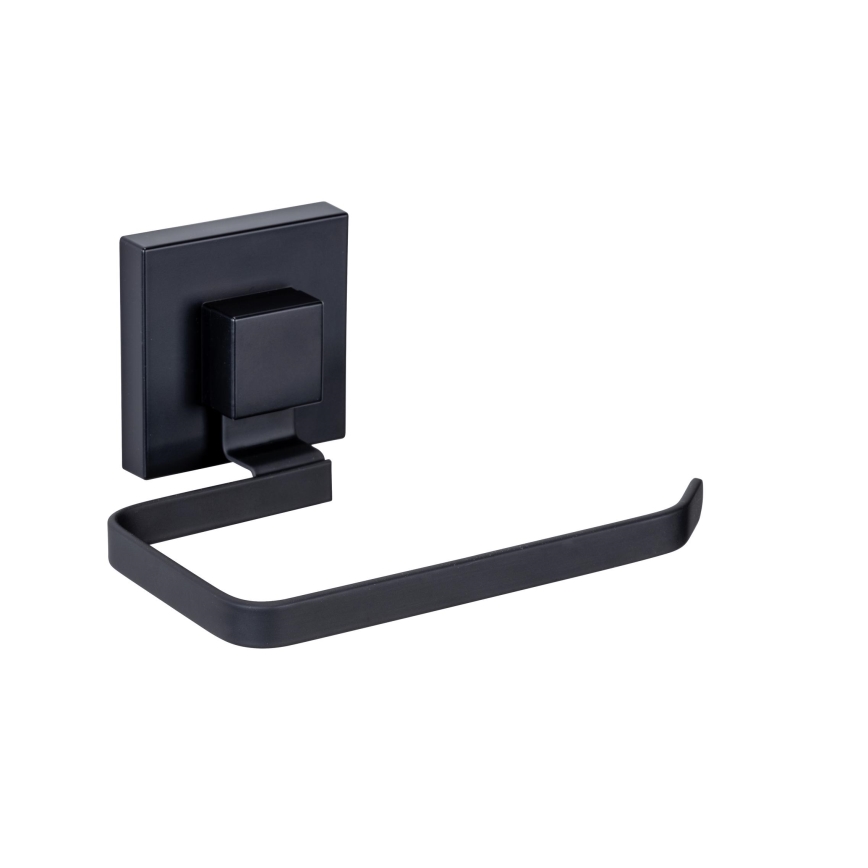 WENKO 71447800 - Държач за тоалетна хартия VACUUM-LOC QUADRO ED 14x11 cm черен