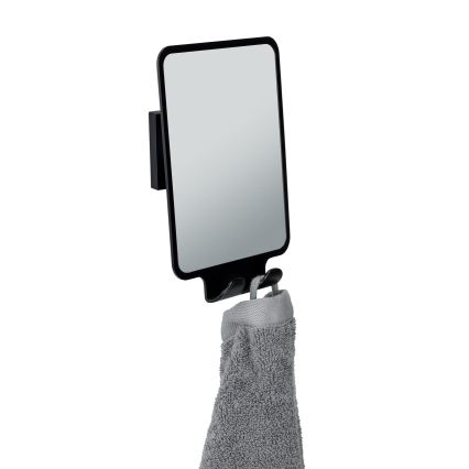 WENKO 71449800 - Огледало VACUUM-LOC QUADRO ED 14x19,5 cm черно