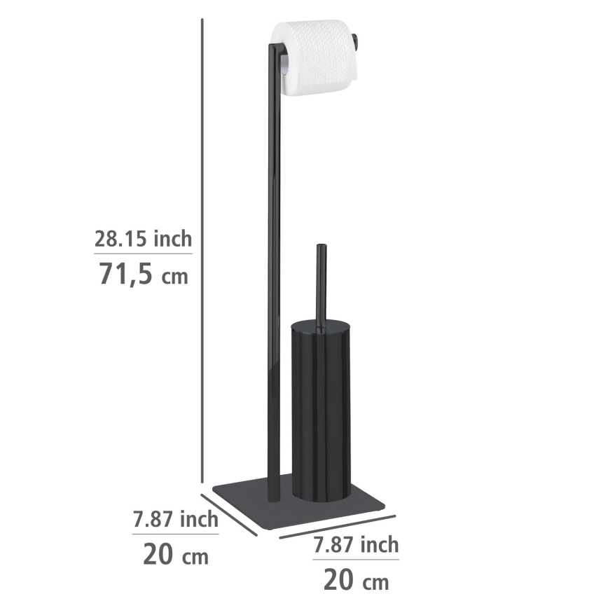 WENKO 71556800 - WC комплект RECCO 20x71,5 см черен