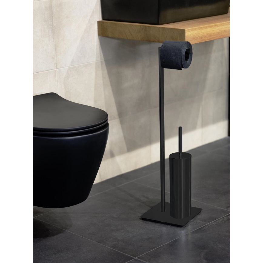 WENKO 71556800 - WC комплект RECCO 20x71,5 см черен