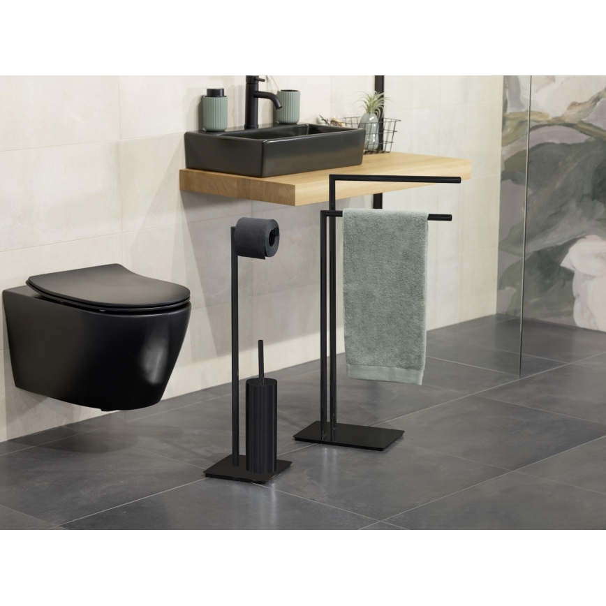 WENKO 71556800 - WC комплект RECCO 20x71,5 см черен