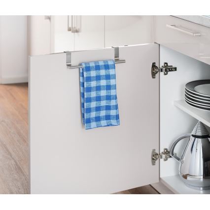 WENKO 79173100 - Държач за кърпи TELESCOPE 7x6 cm неръждаема стомана/сребрист/черен