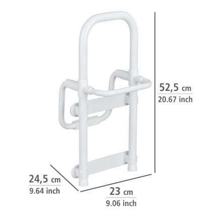 WENKO 8110100-Дръжка SECURA 23x52 см бяла
