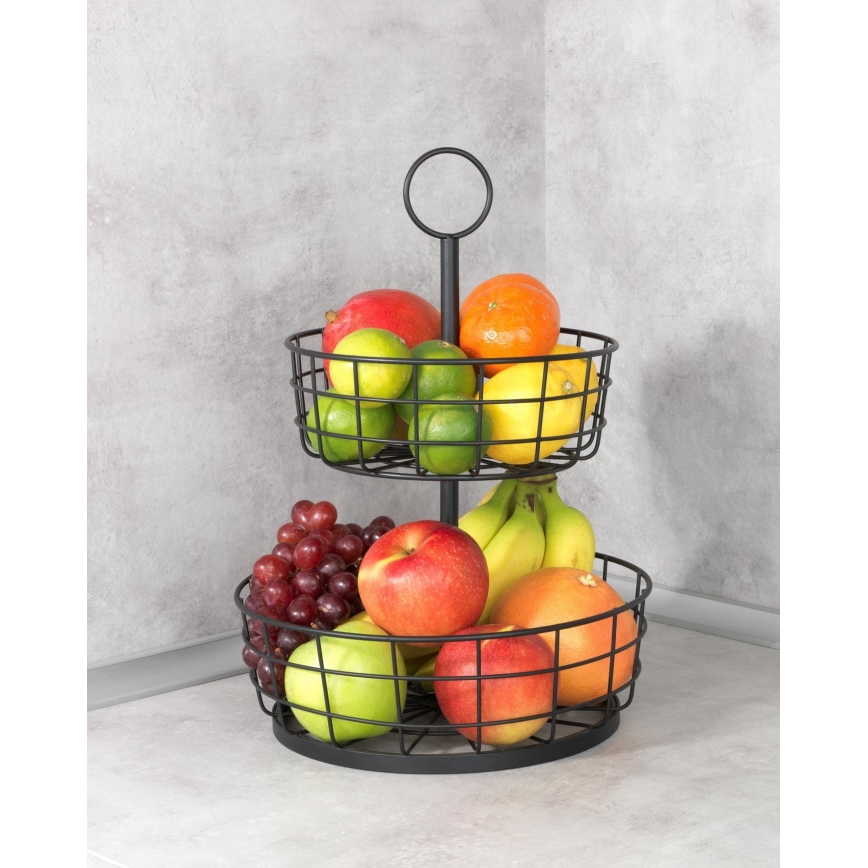 WENKO 88740800 - Черна кошница LOFT 28x39 см