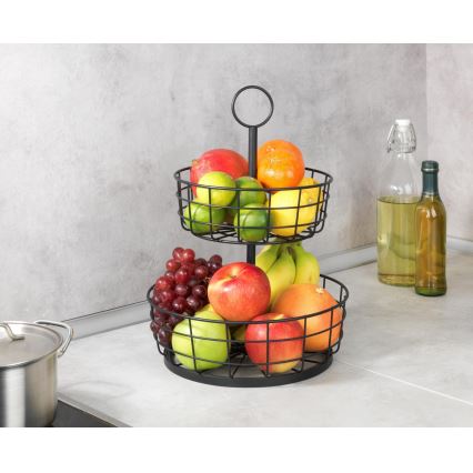 WENKO 88740800 - Черна кошница LOFT 28x39 см