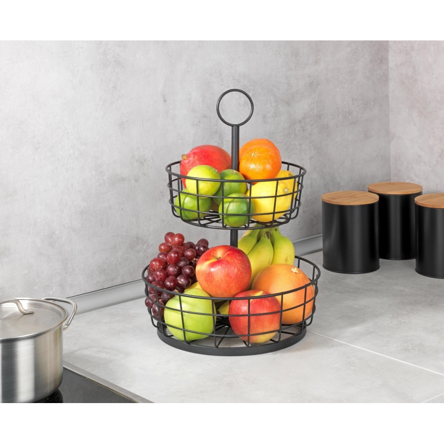 WENKO 88740800 - Черна кошница LOFT 28x39 см