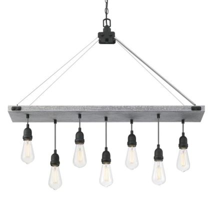 Westinghouse 6116440 - Полилей на верига ASHWOOD 7xE27/60W/230V