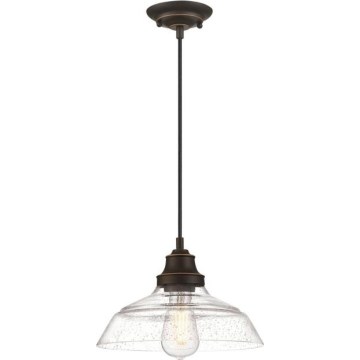 Westinghouse 6116640 - Полилей на кабел IRON HILL 1xE27/60W/230V, диаметър 28 см