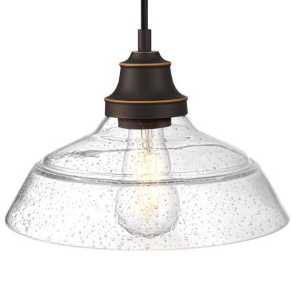 Westinghouse 6116640 - Полилей на кабел IRON HILL 1xE27/60W/230V, диаметър 28 см