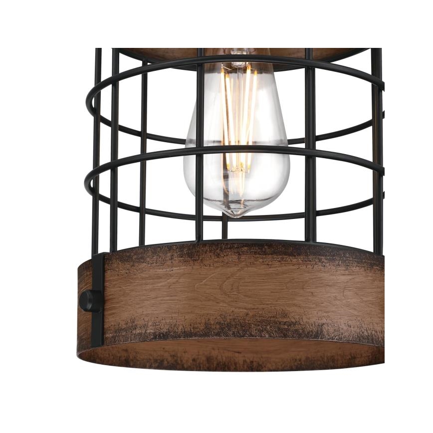 Westinghouse 61179 - Пендел LANGSTON 1xE27/60W/230V barnwood