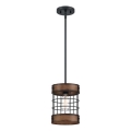 Westinghouse 61179 - Пендел на кабел LANGSTON 1xE27/60W/230V Ø 19 см barnwood