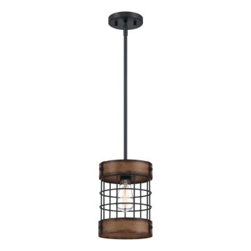 Westinghouse 61179 - Пендел на кабел LANGSTON 1xE27/60W/230V Ø 19 см barnwood