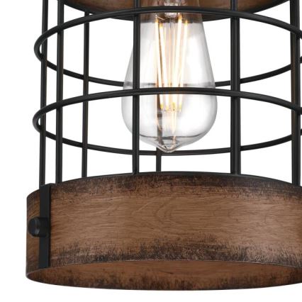 Westinghouse 61179 - Пендел на кабел LANGSTON 1xE27/60W/230V Ø 19 см barnwood