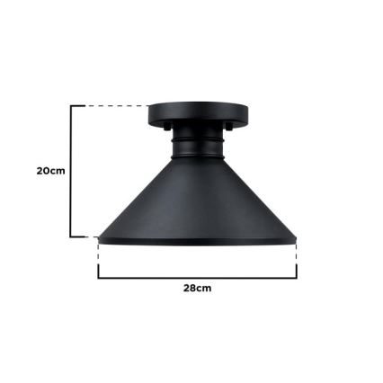Westinghouse 61238 - Екстериорна лампа за таван WALTER 1xE27/60W/230V IP44